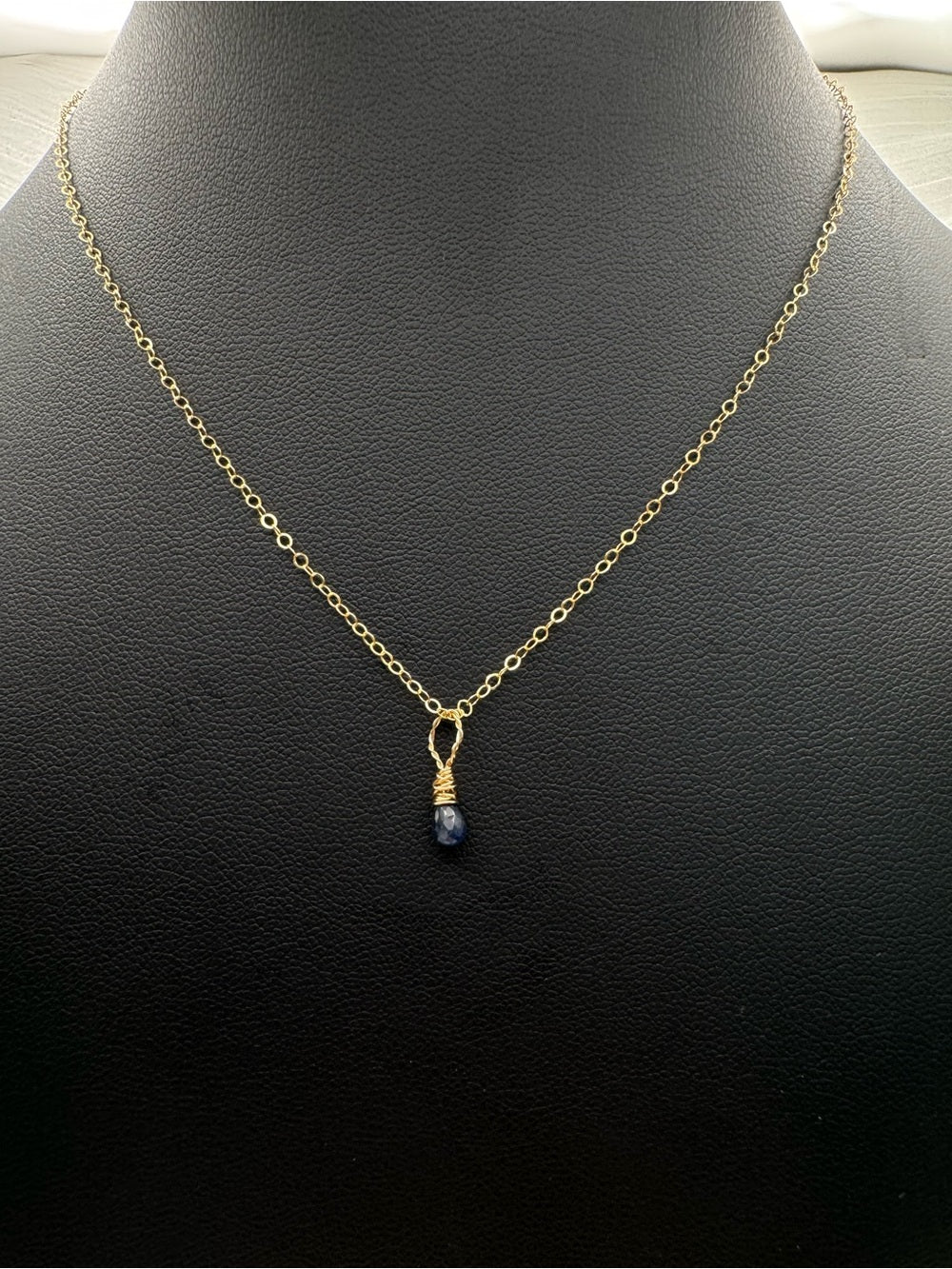 N0036 Sapphire Gold Filled Necklace