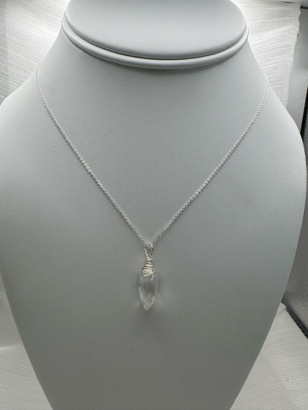 N0055 Clear Quartz Neckace (S925)