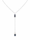 L0018 London Blue Topaz Lariat (S925)