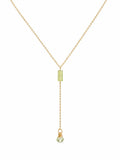 L0080 Tourmaline Lariat Necklace
