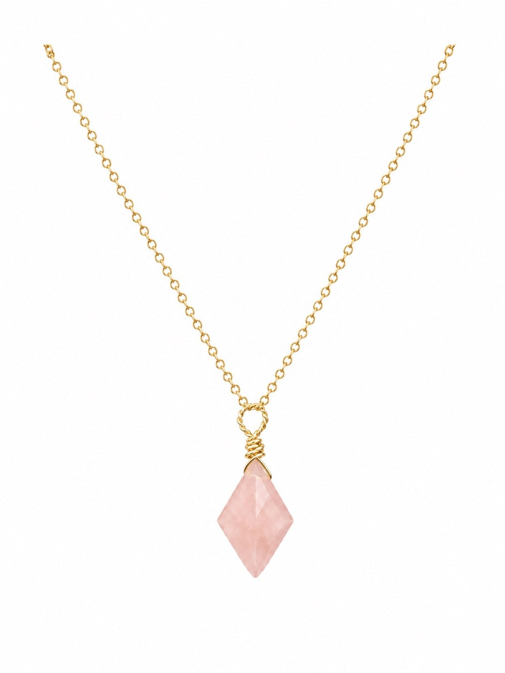 N0073 Brazilian Guava Quartz Necklace
