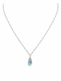 N0084 Blue Topaz Necklace (S925)
