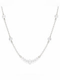 N0058 White Topaz Necklace (S925)