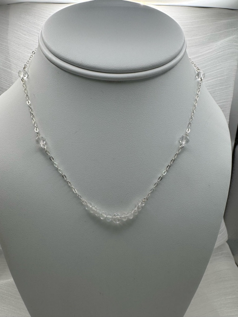 N0058 White Topaz Necklace (S925)