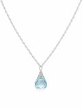 N0083 Blue Topaz Necklace (S925)