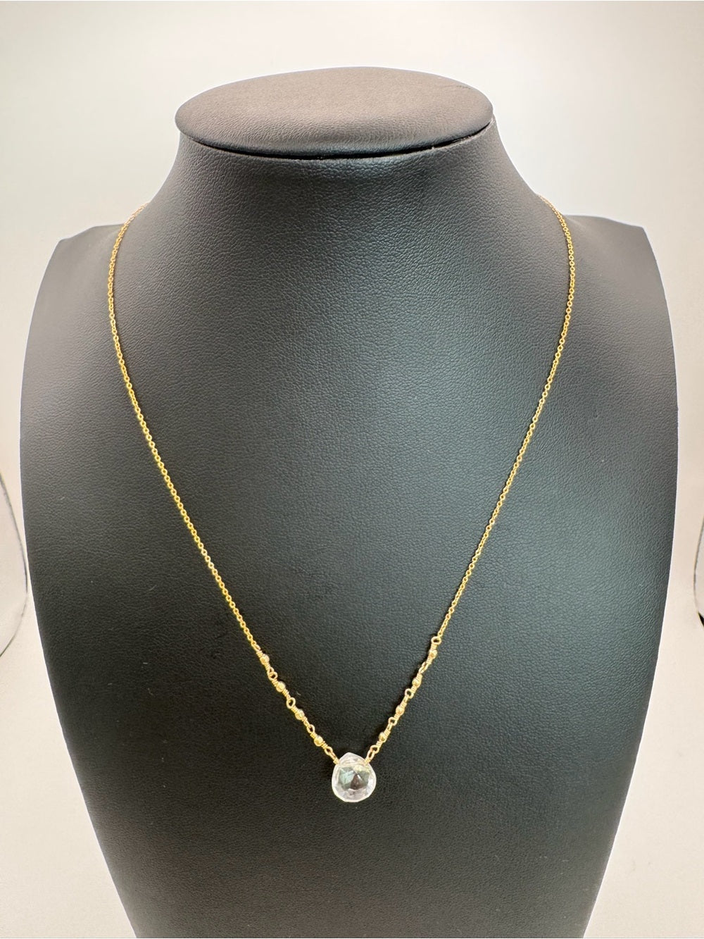 Clear Quartz Gold Filled Necklace