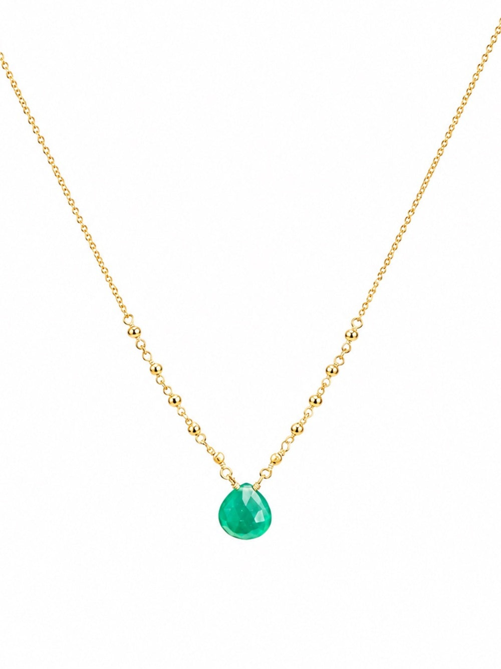Chrysoprase Gold Filled Necklace