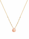 Rhodochrosite Drop Gold Filled Necklace