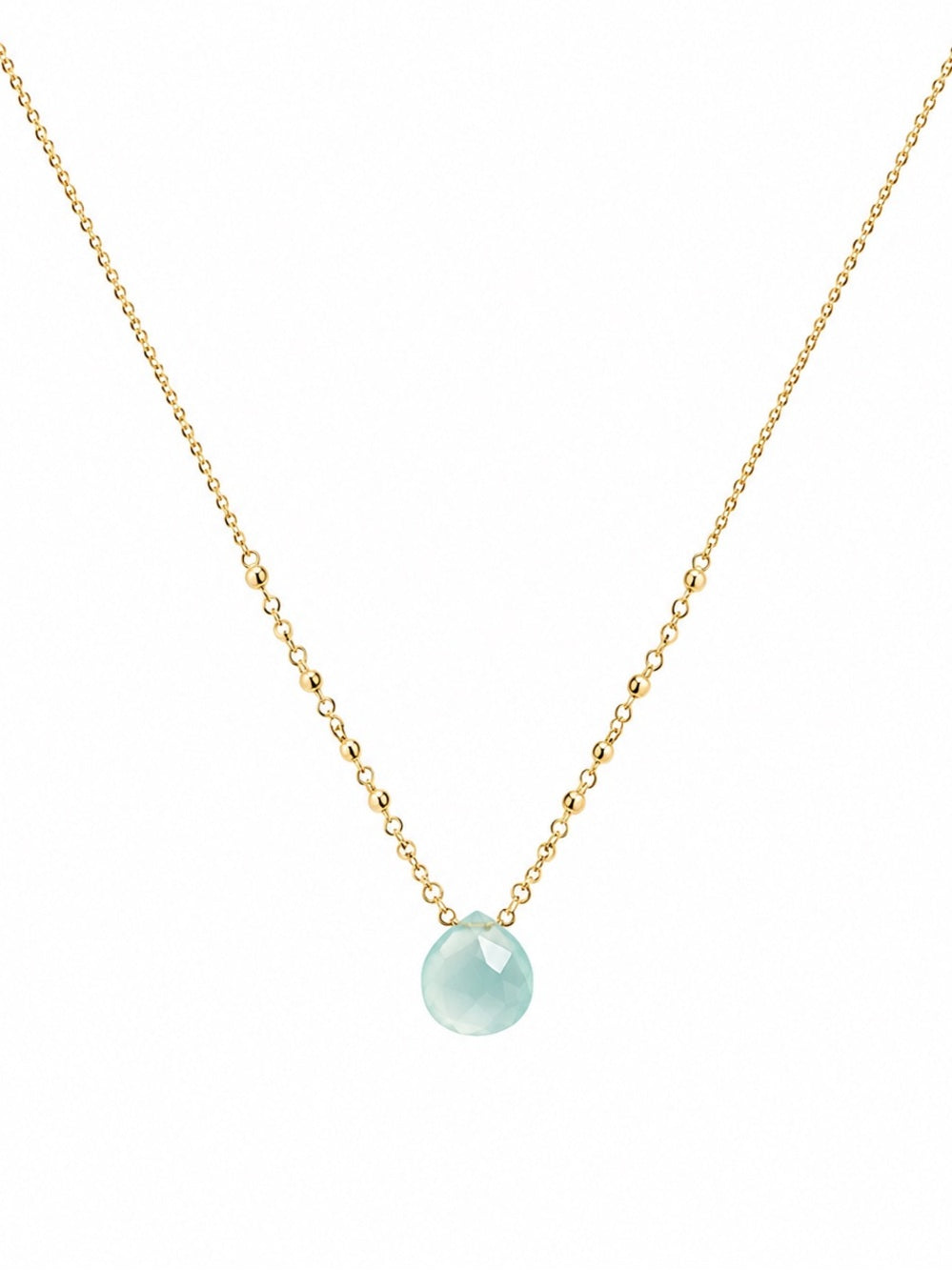 Aquamarine Gold Filled Necklace