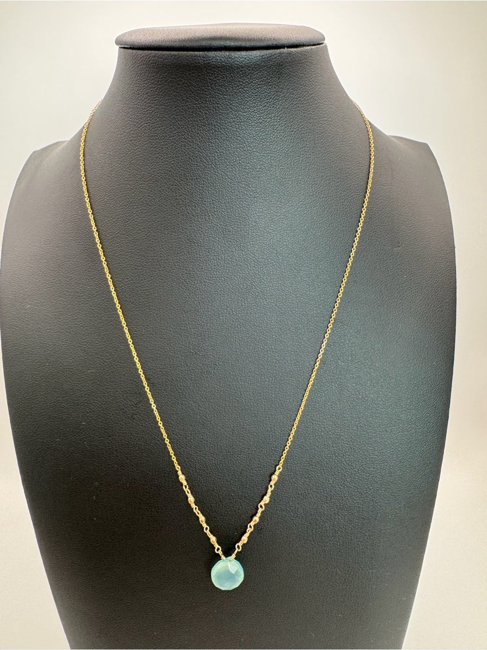Aquamarine Gold Filled Necklace
