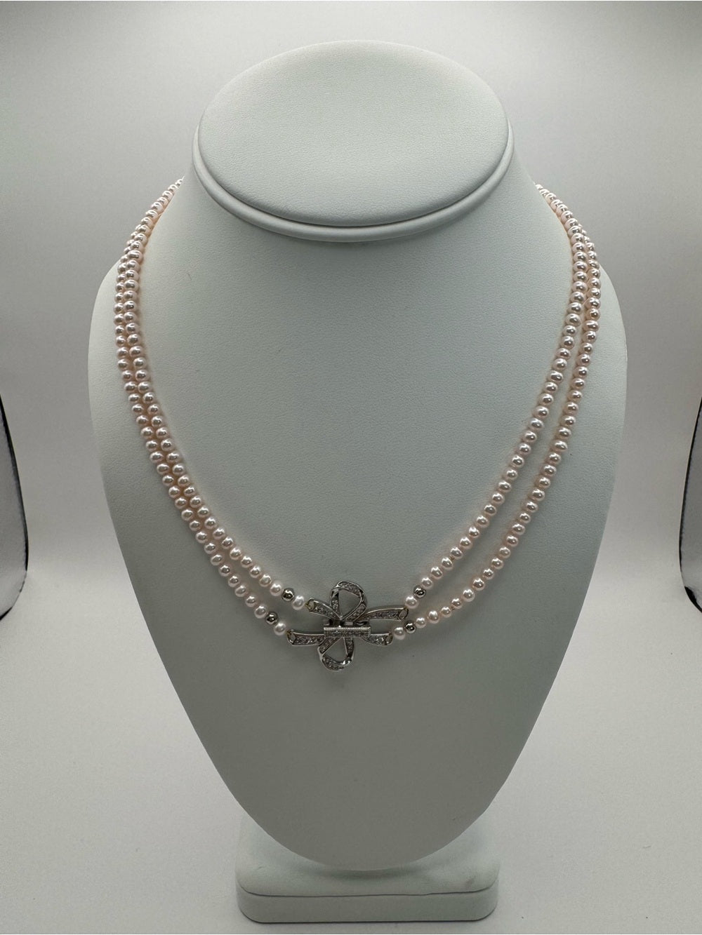 Blush Double Pearl Necklace (N52)