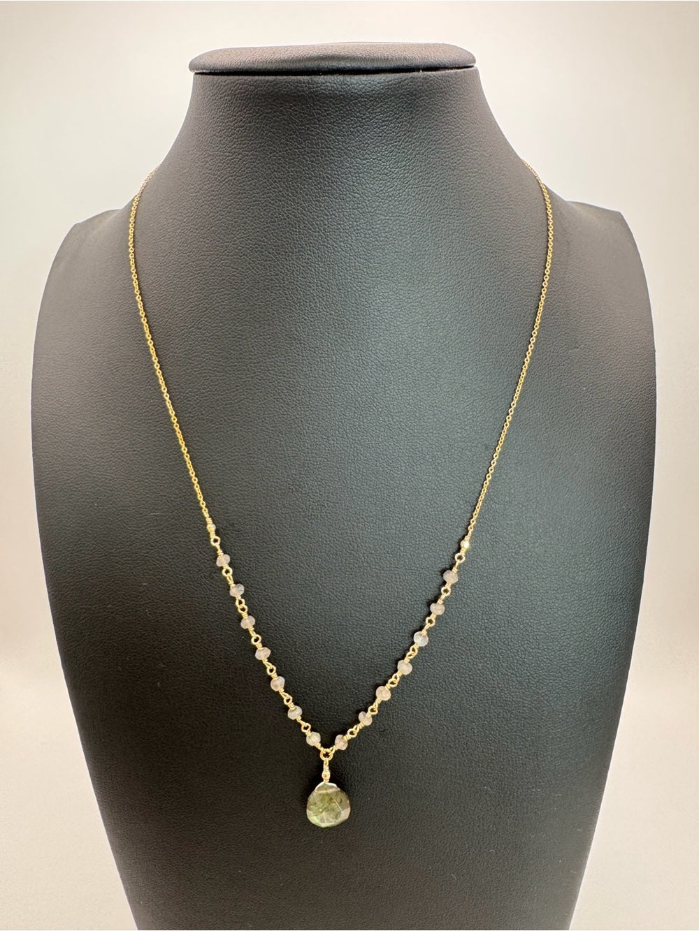 Labradorite Gold Filled Drop Necklace