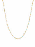 Opal Beaded Gold Filled Necklace