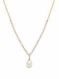 Moonstone Gold Filled Drop Necklace