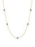Mini Labradorite Bead Gold Filled Necklace