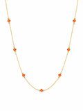 Mini Carnelian Bead Gold Filled Bracelet