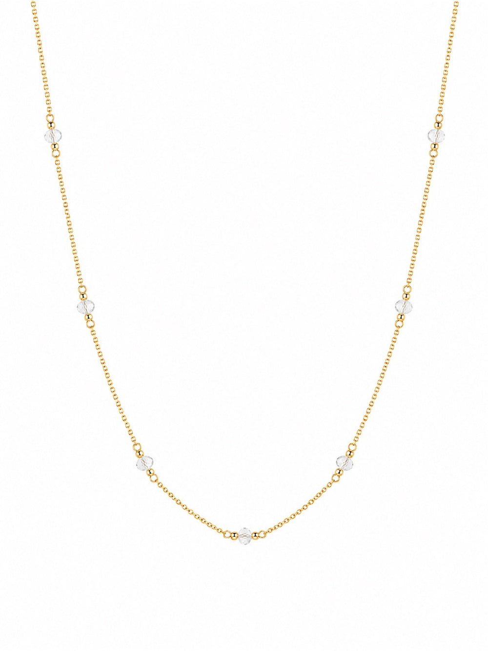 Clear Quartz Gold Filled Necklace
