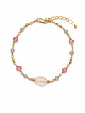 Rose Quartz Mix Gold Filled Bracelet