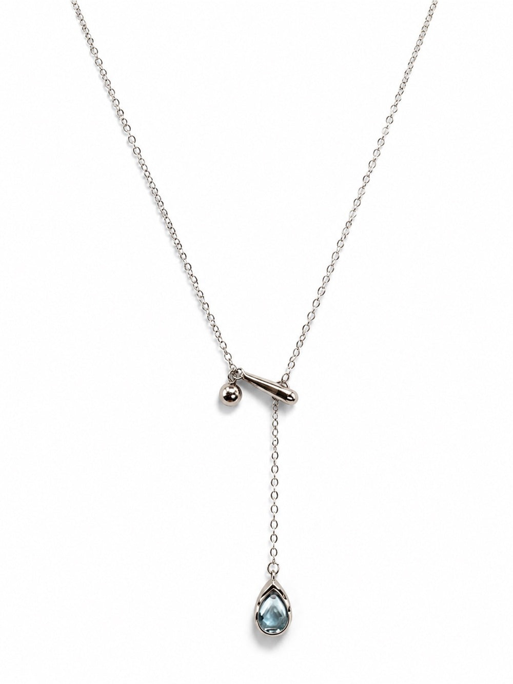 (N41) Maris Aquamarine Melt Necklace s925