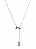 (N41) Maris Aquamarine Melt Necklace s925