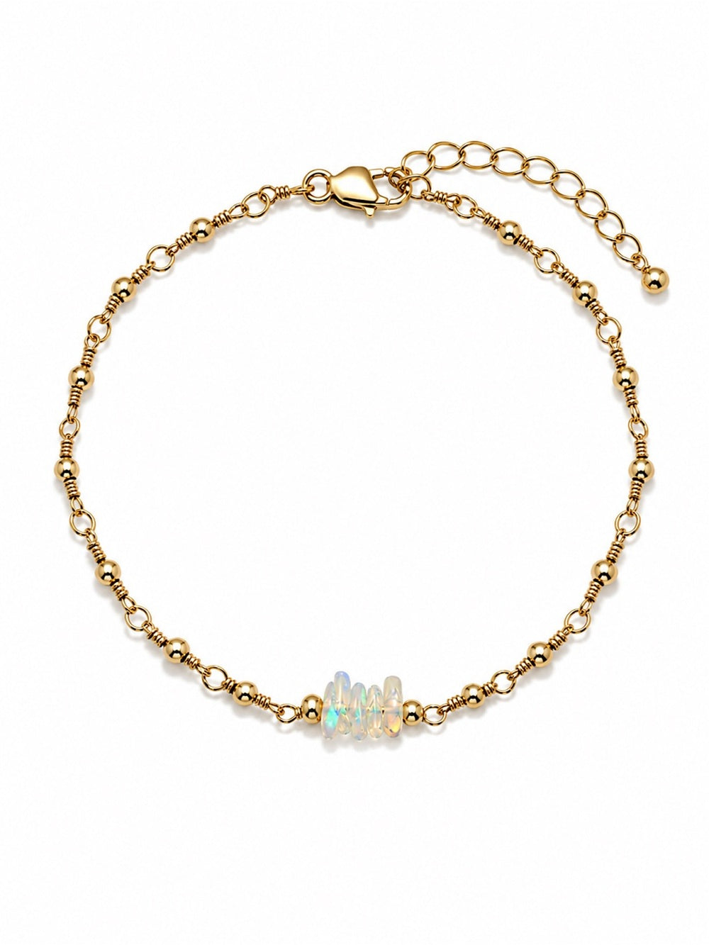 Opal Cluster Gold Filled Bracelet