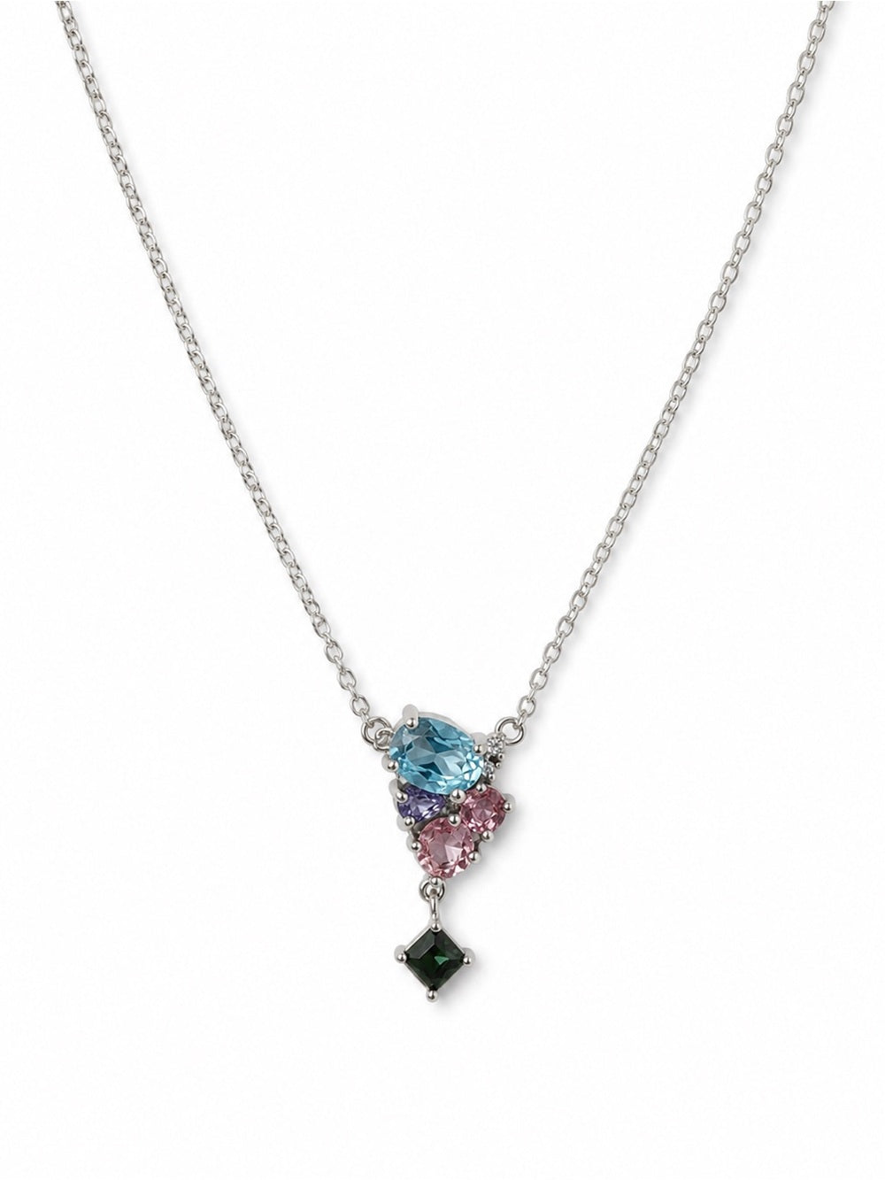 The Astoria Multi-Gemstone Stack Necklace (N62)