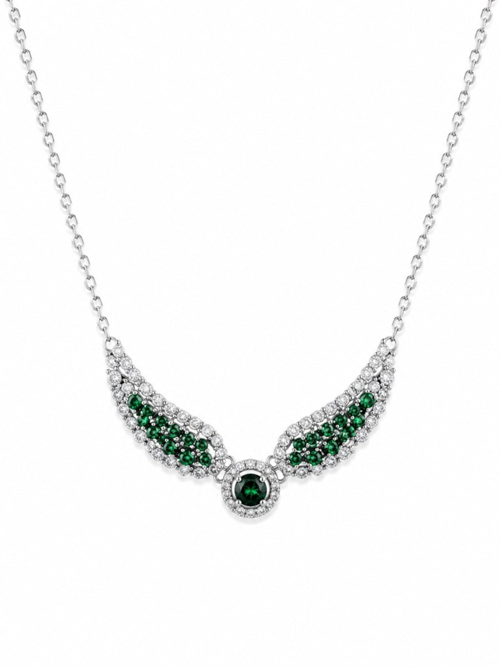 #N10 Jadeite Wings Necklace (S925)
