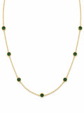#N38 Jadeite Coin Station Necklace (S925)