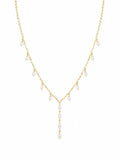 Freshwater Pearl Gold Filled Lariat Necklace