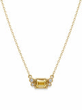 #N18 Citrine Stargazer Necklace (S925)