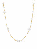 Oval Moonstone Gold Filled Necklace