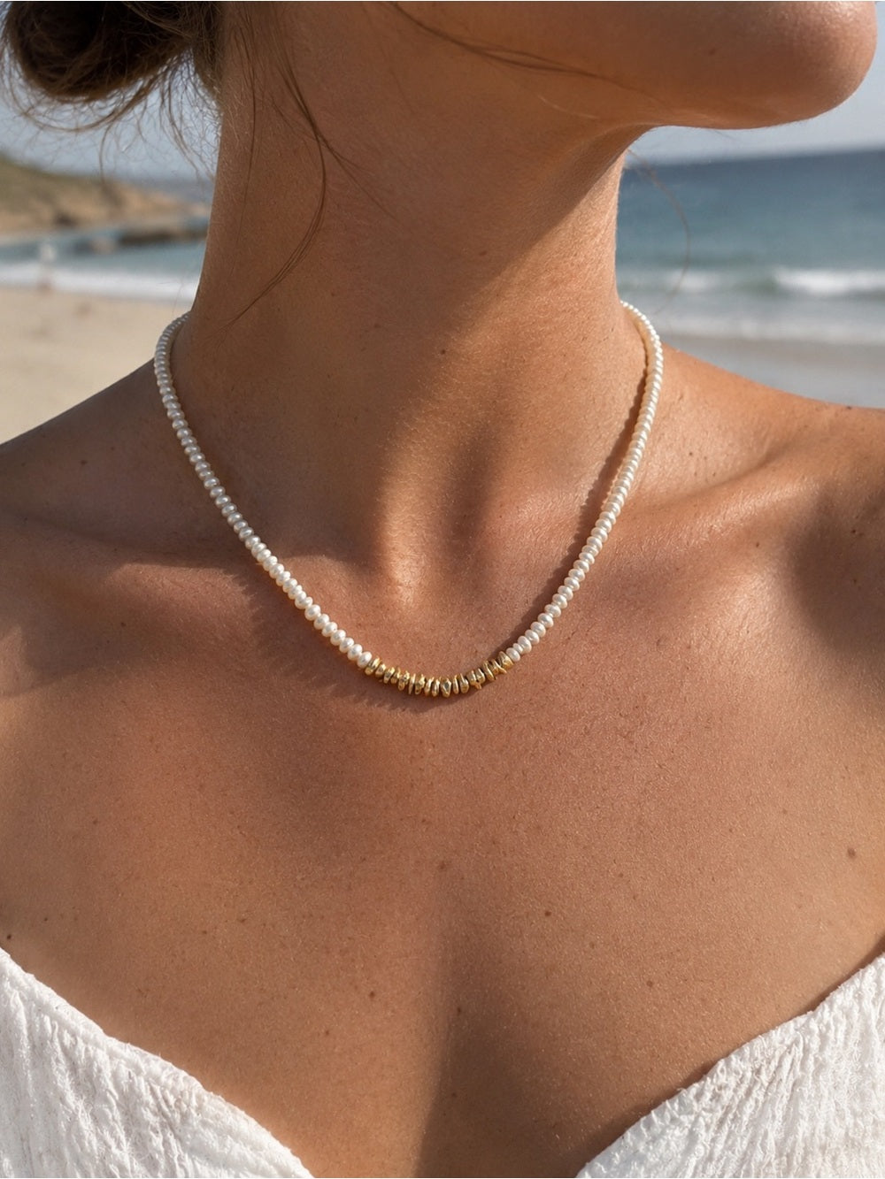Golden Coast Pearl Necklace (N59)