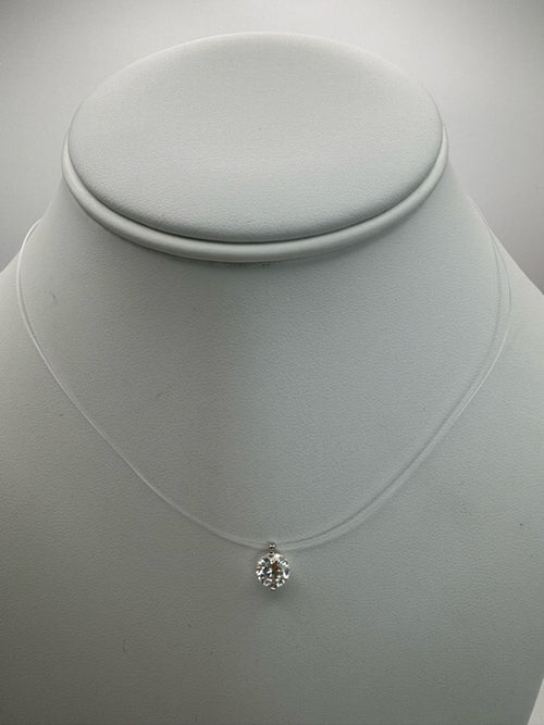 #N7 Crystal Floating Necklace