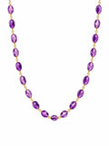 Oval Amethyst Gold Filled Necklace