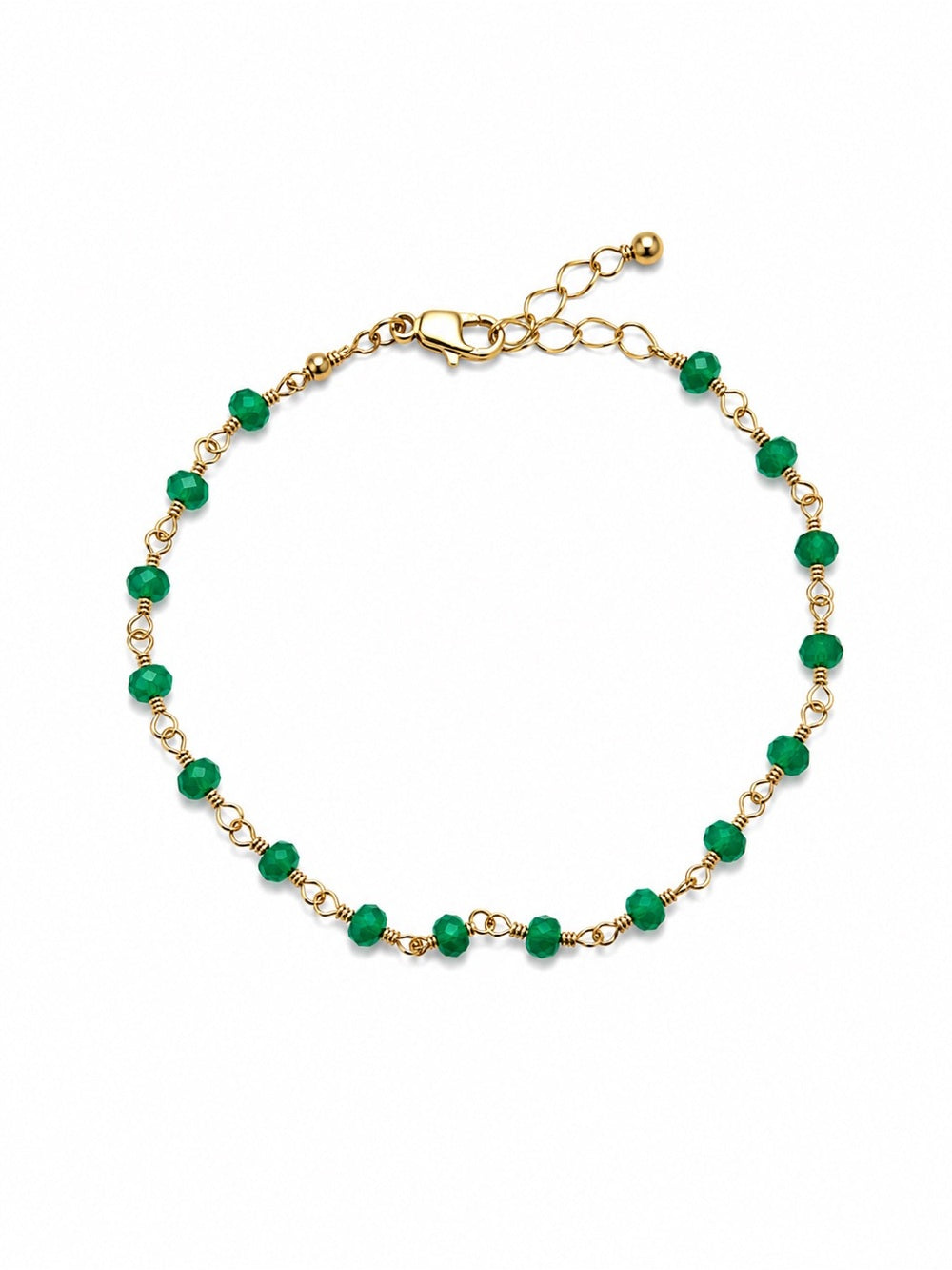 Chrysoprase Gold Filled Bracelet