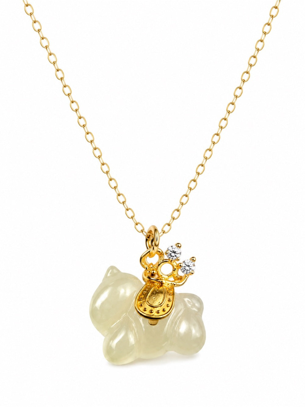 Jade Chubby Horse Pendant