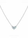 #N20 Aquamarine Amour Necklace (S925)