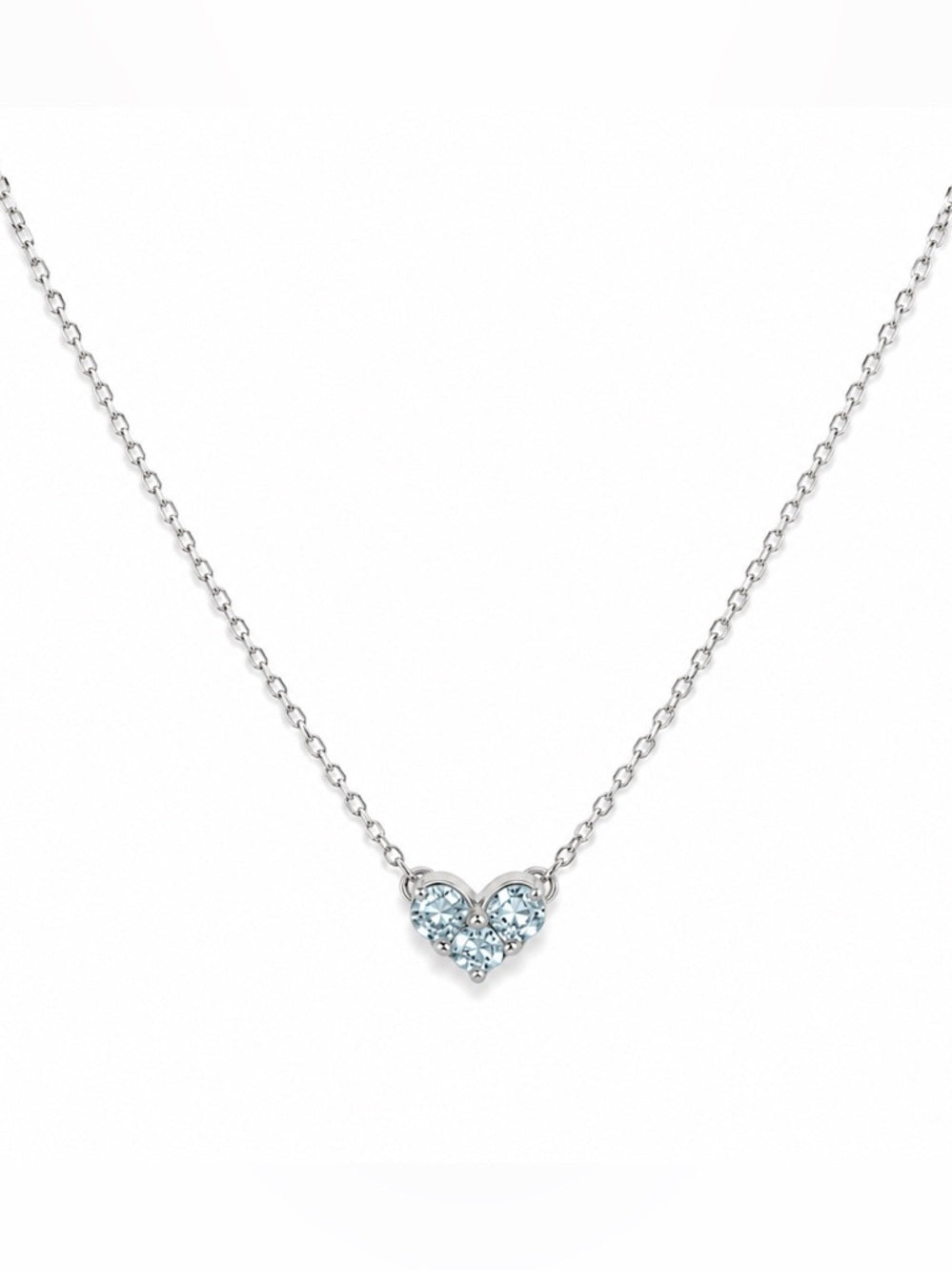 #N20 Aquamarine Amour Necklace (S925)