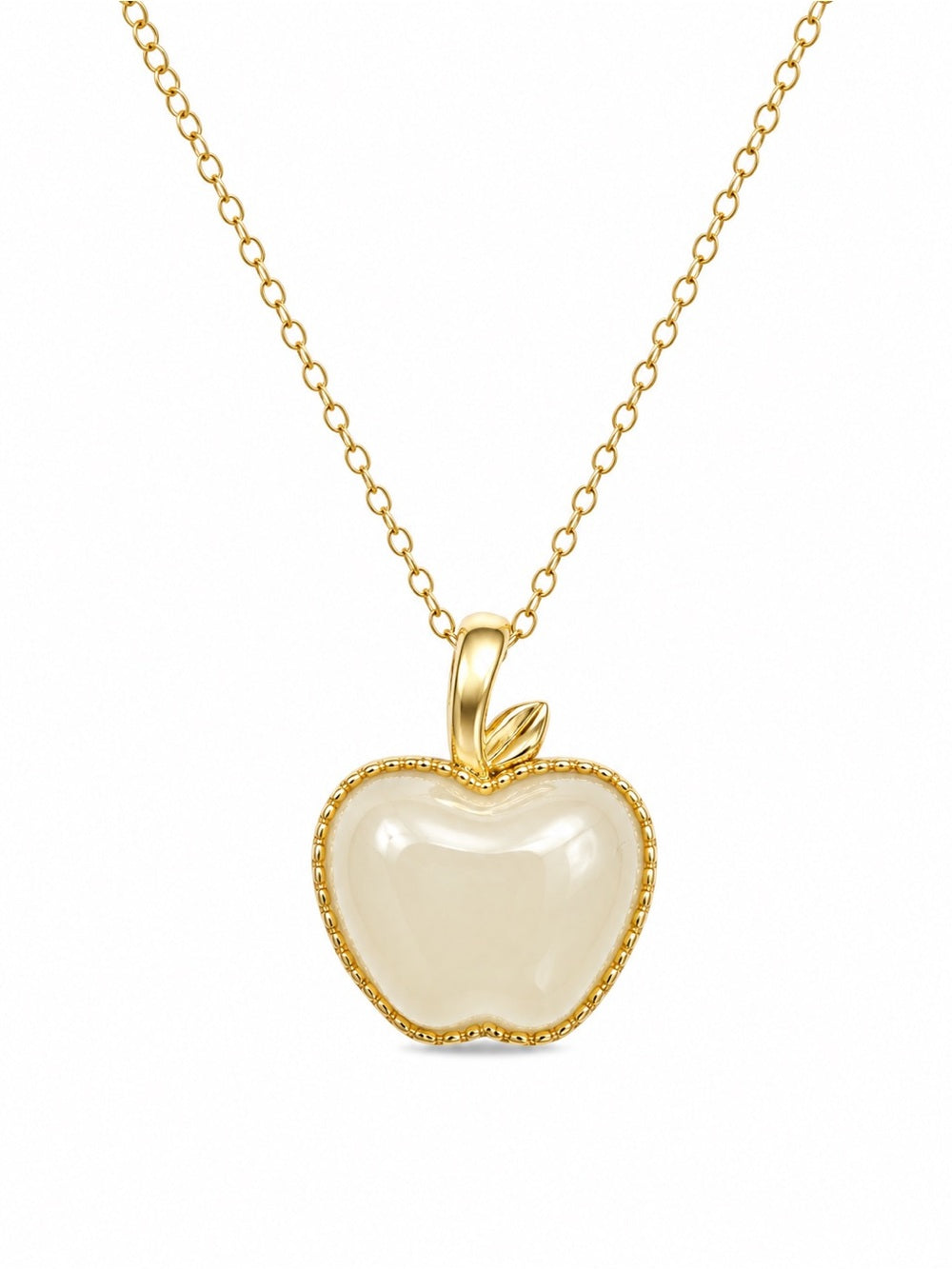 Jade Apple Pendant