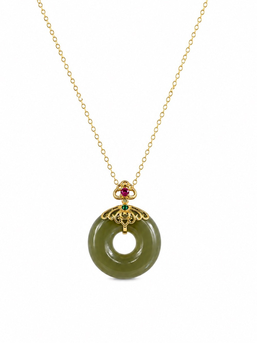 Jade Circle Pendant