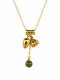 Jade Flower Charm Pendand