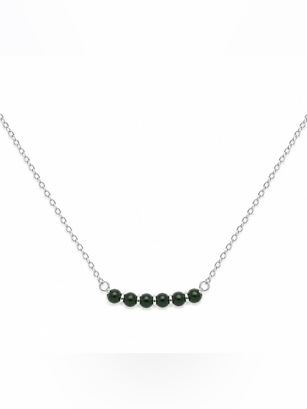 #N25 Jadeite Bar Necklace (S925)