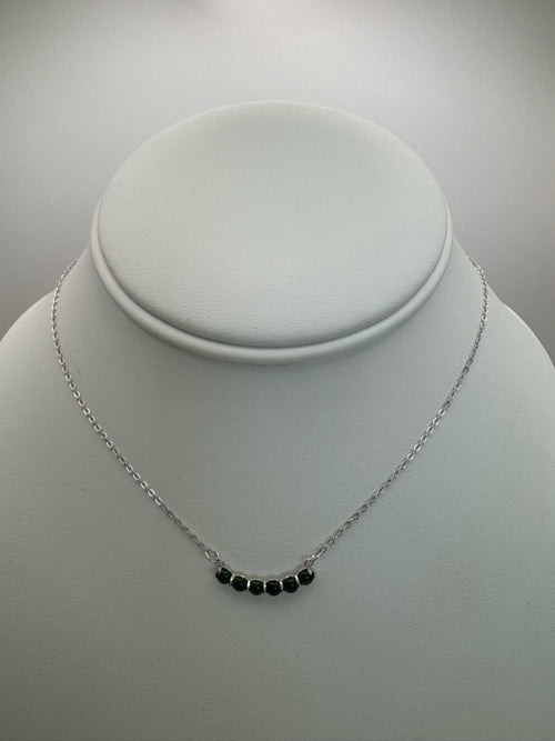 #N25 Jadeite Bar Necklace (S925)