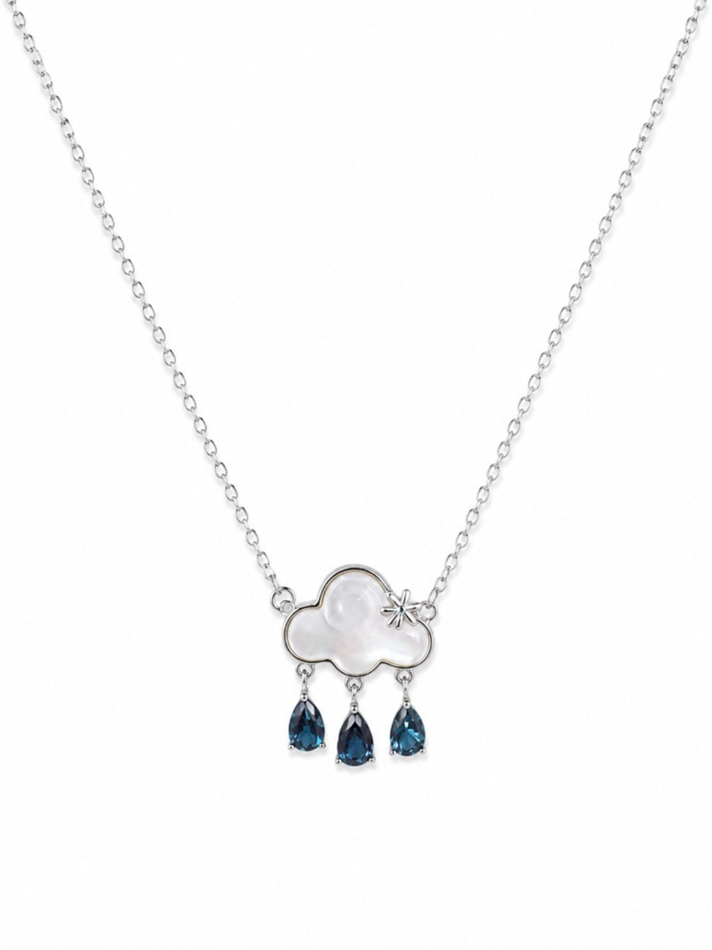 #N26 London Blue Topaz Cloud Necklace (S925)