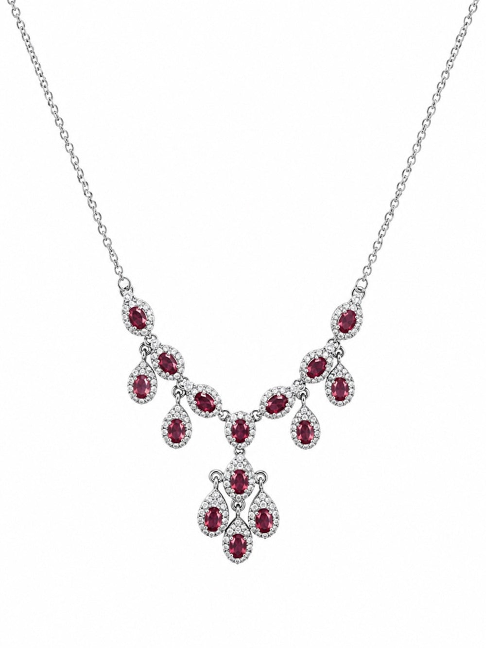 #N48 Pink Tourmaline Necklace (S925)
