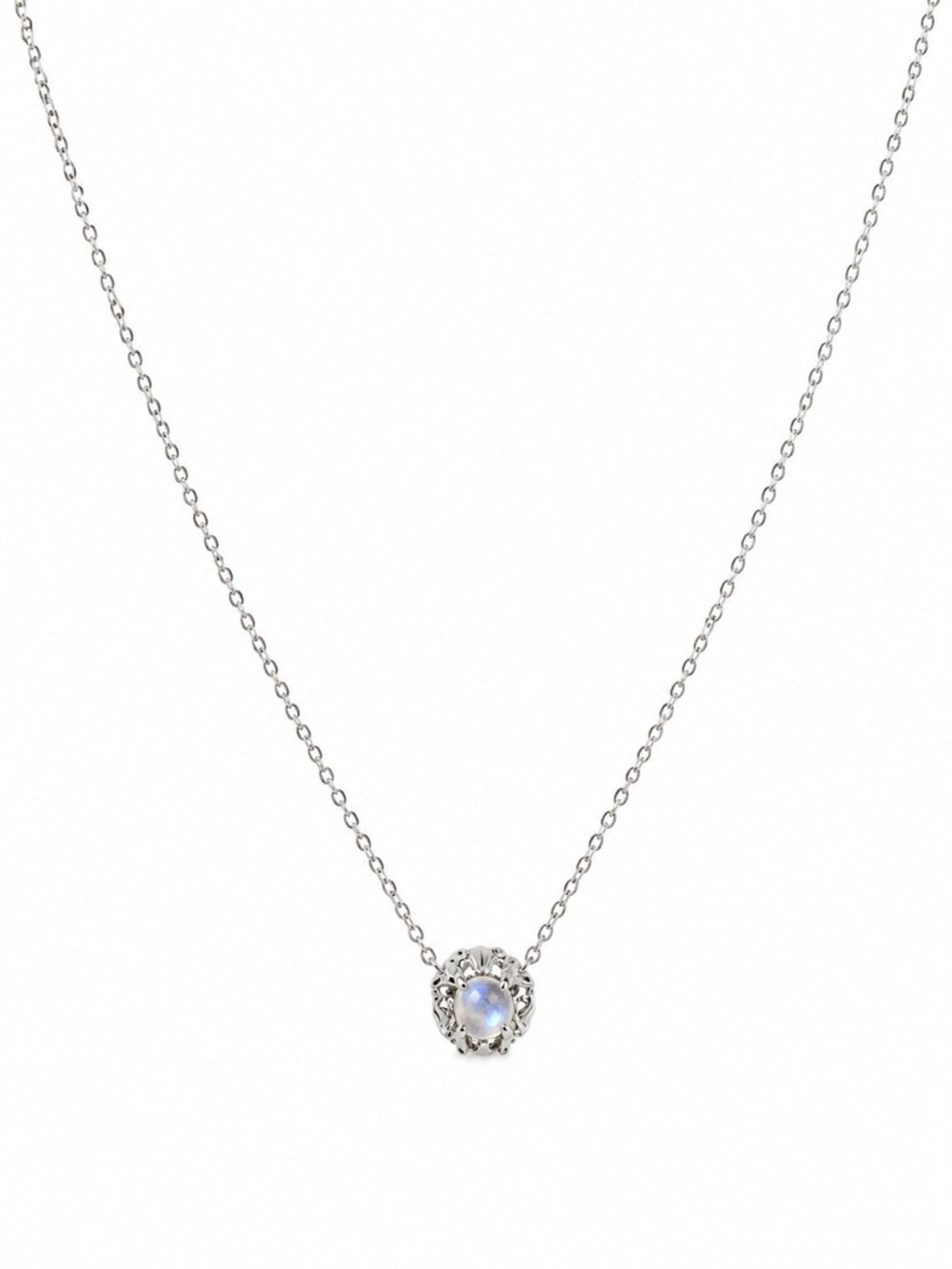 #N44 Madagascar Moonstone Necklace (S925)