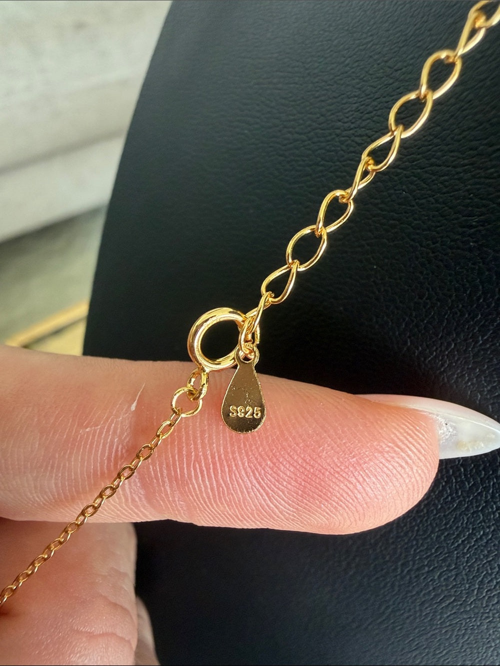 #N27 White Jade Lucky in Love Necklace (S925)