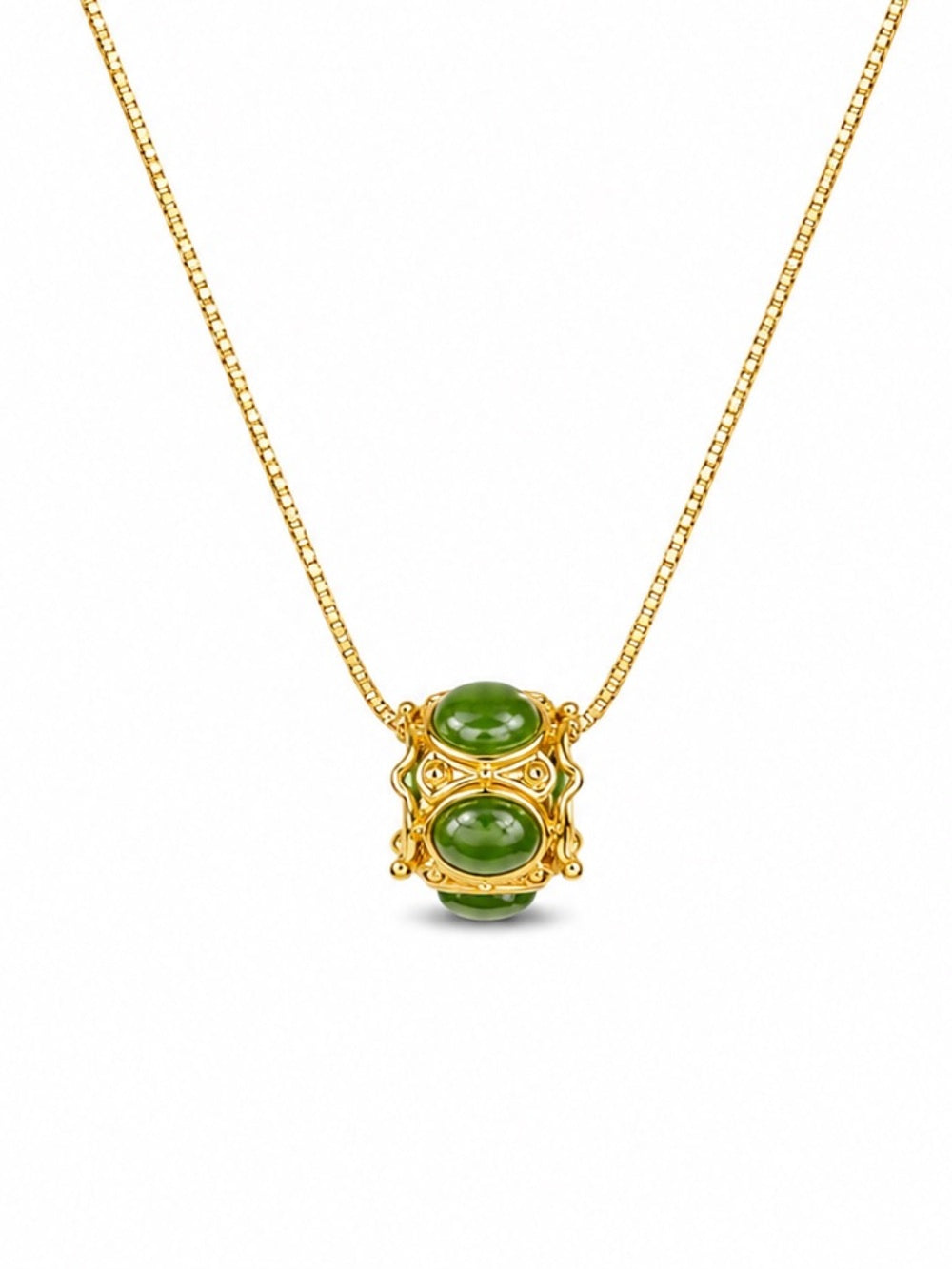 #P24 Jade Barrel Pendant