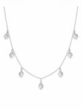 #N2 Clear Quartz Beaded Necklace (S925)