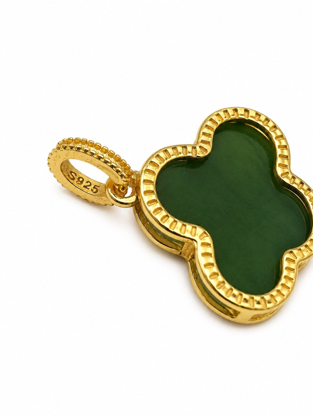 #P25 Jade Clover Pendant